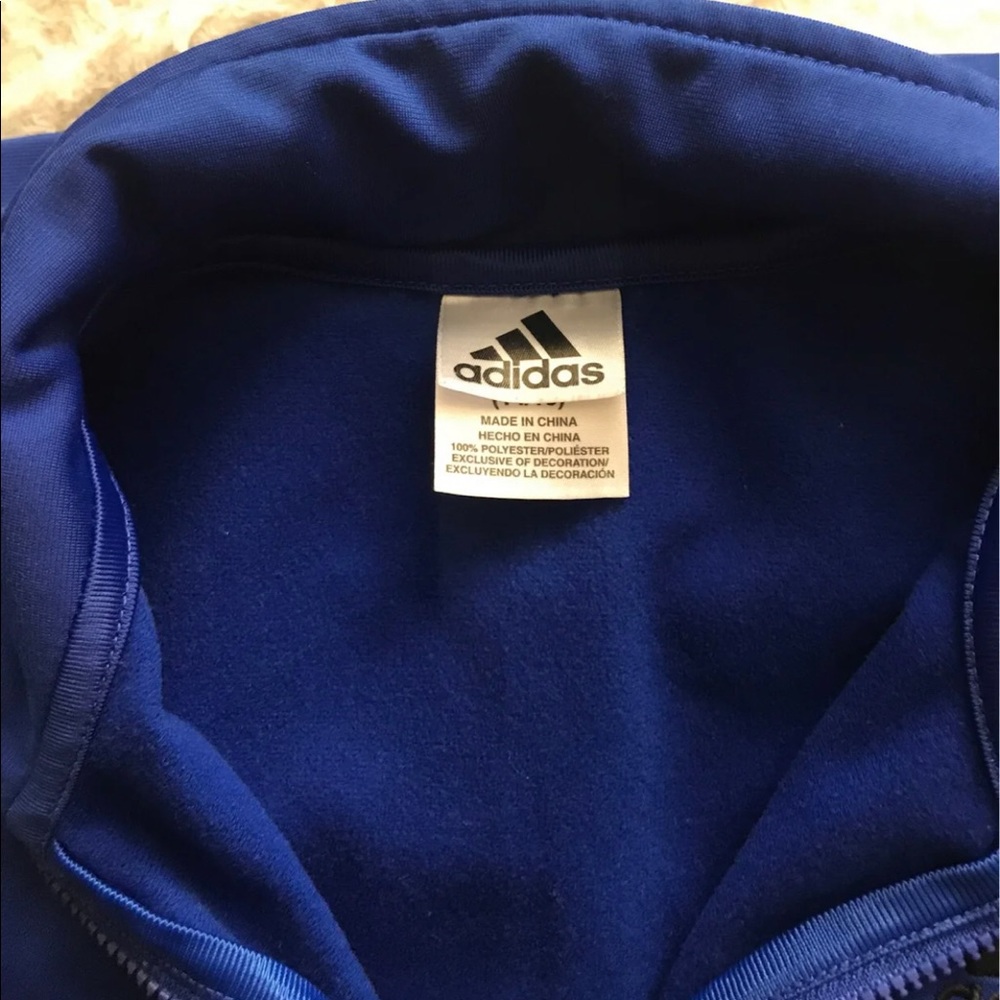 Kids Adidas Zip Up Jacket Large 14/16 - Picture 4 of 7